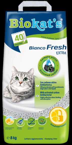 Biokat's Bianco Fresh Extra 8kg sušokantis kraikas katėms