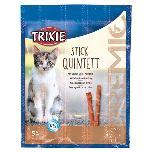 TRIXIE PREMIO Stick Quintett, poultry-liver, skanėstas katėms 5x5 g