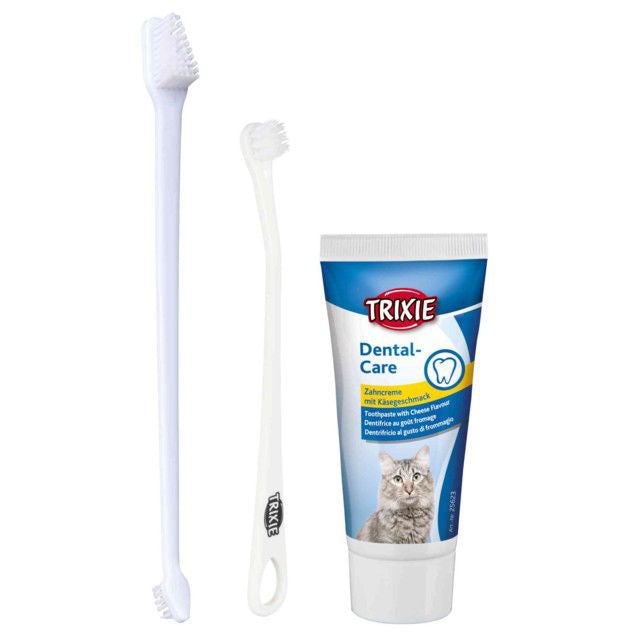 TRIXIE Rinkinys dantų higienai KATĖMS, 50 g