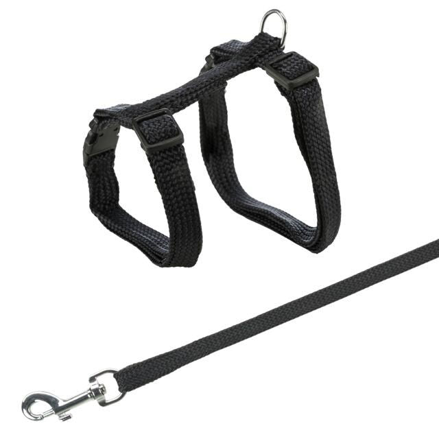 TRIXIE Kačių petnešos su pavadėliu, Snap, Easy, 22-42 cm-10 mm, 1.25 m