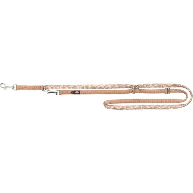 TRIXIE Premium pritaikomas pavadys, su neoprenu XS 2m/10mm, šv. deim./karamelė