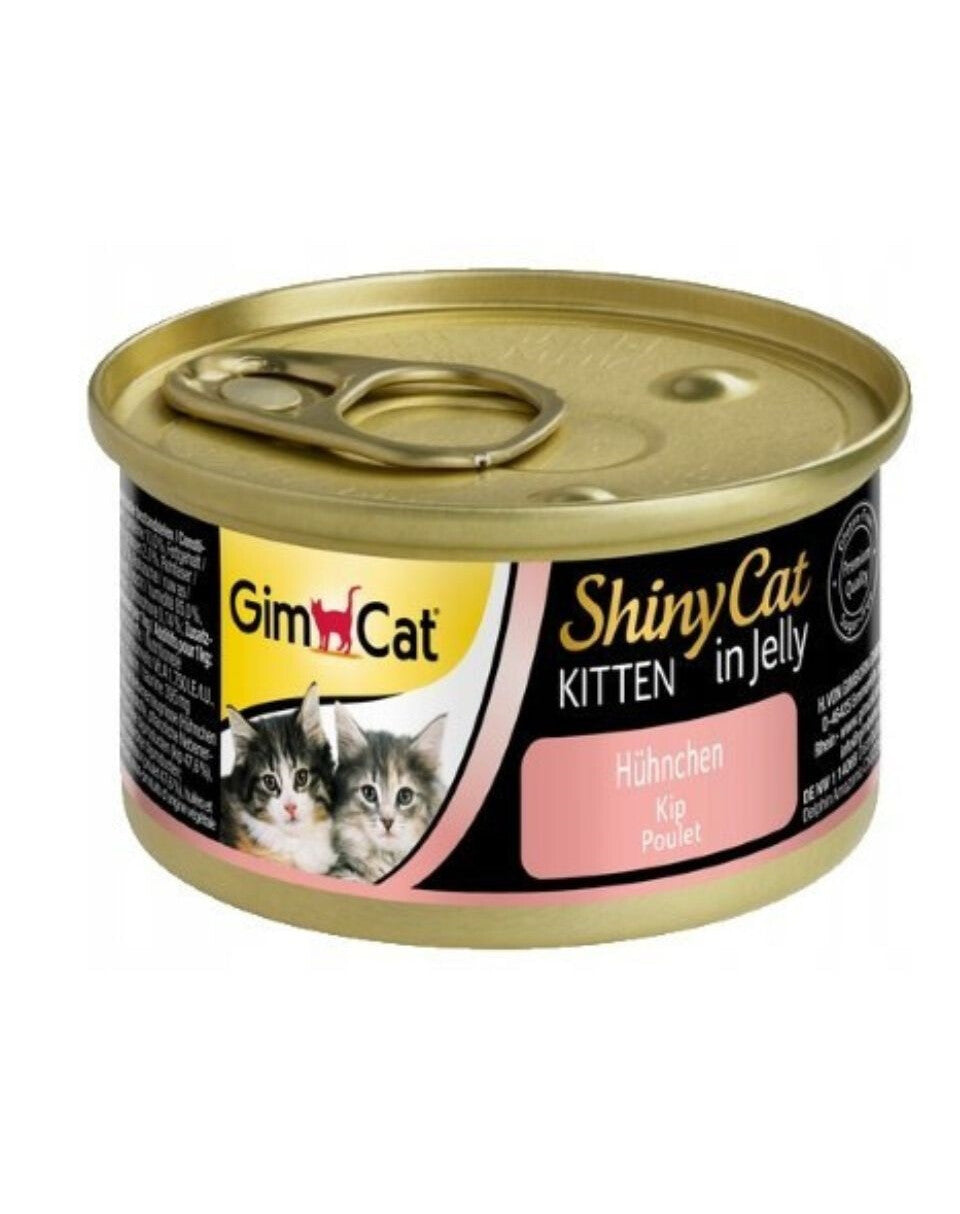 GimCat SHINYCAT vištiena želėje kačiukams 70g