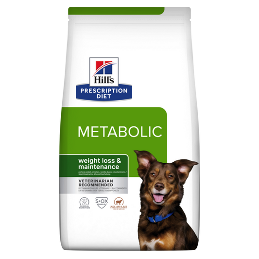 Hills Prescription Diet Dog Metabolic su ėriena ir ryžiais, 12 kg