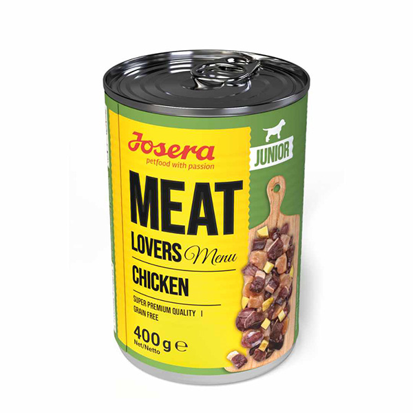 Josera Meat Lovers Junior konservai šunims su vištiena, 400 g