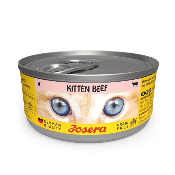 Josera Kitten konservai kačiukams su jautiena, 12x85 g
