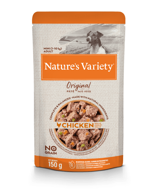 Nature's Variety Wet Original Mini Dog konservētā barība mazo šķirņu suņiem ar vistu 150 g