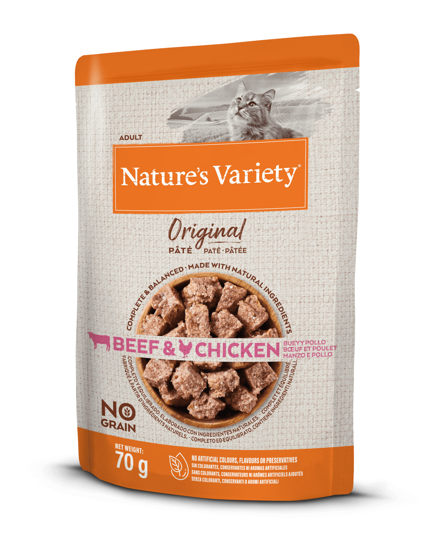 Nature's Variety Wet Original Cat (jautiena, vištiena) 70 g