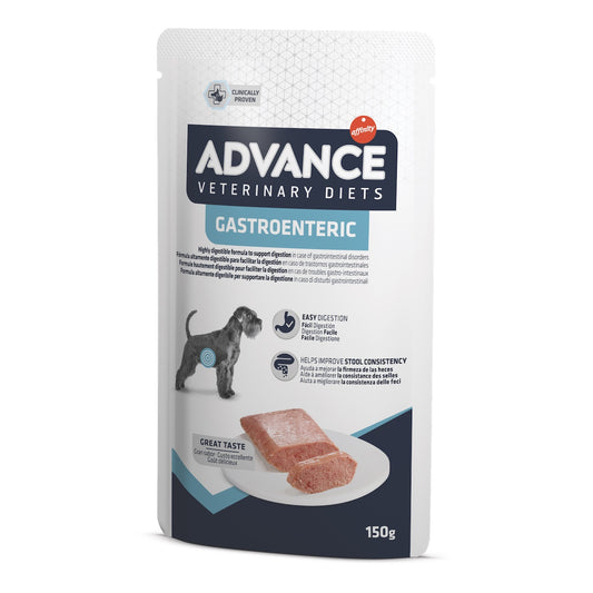 Advance Veterinary Diets Wet Gastroenteritic Dog Šlapias maistas šunims turintiems jautrų virškinamąjį traktą 150 g x 8 vnt.