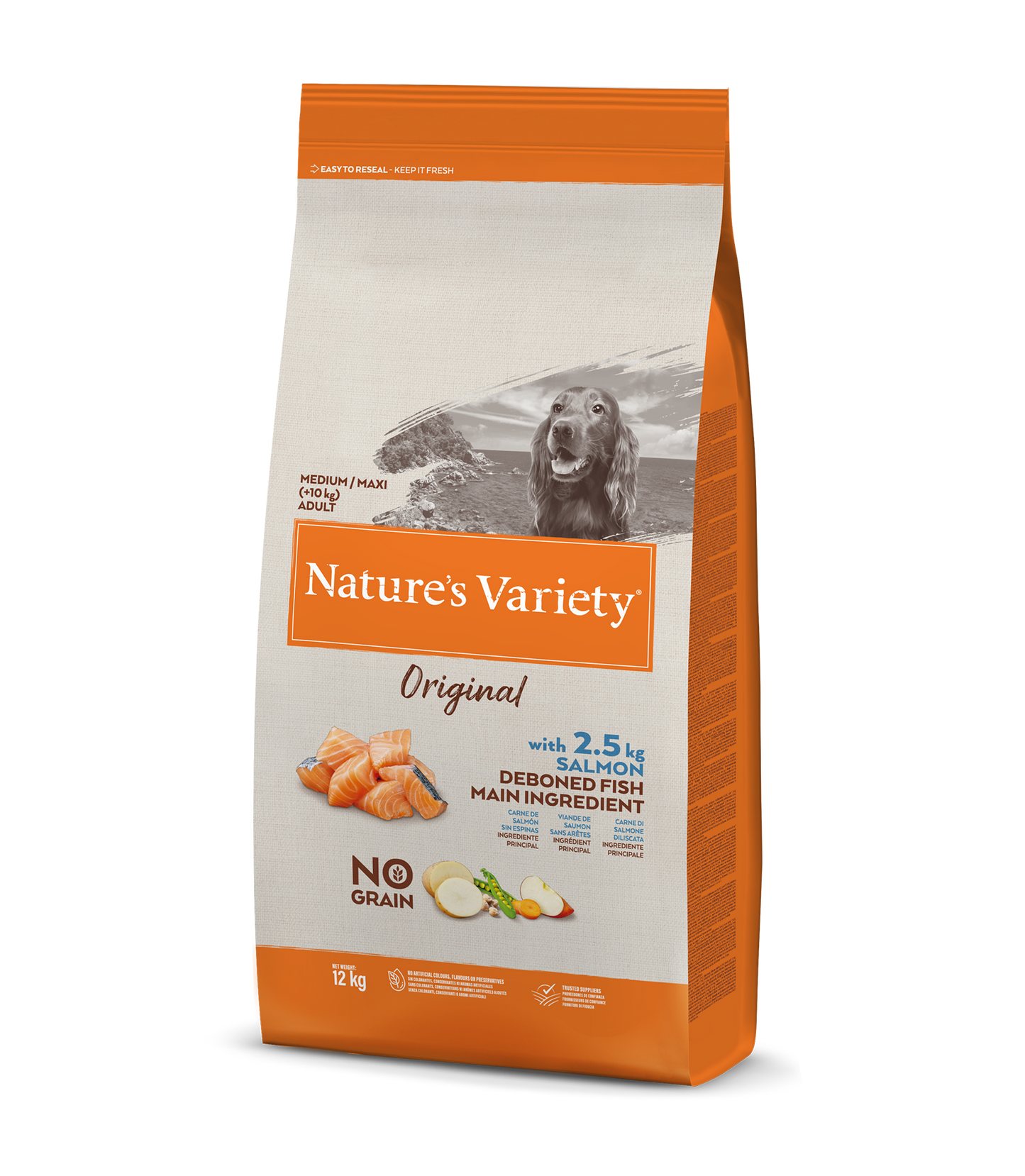 Nature's Variety Original Med/Max Adult (lašiša)