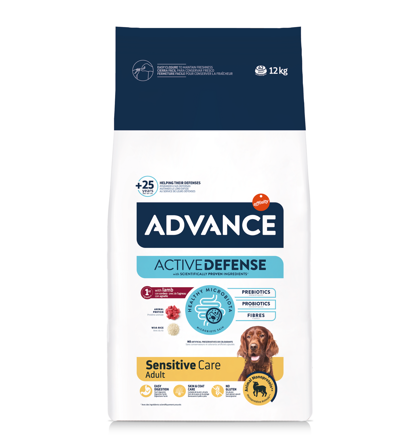 Advance Sensitive Lamb&Rise sausā barība suņiem ar gremošanas un ādas problēmām ar jēru un rīsiem 12 kg