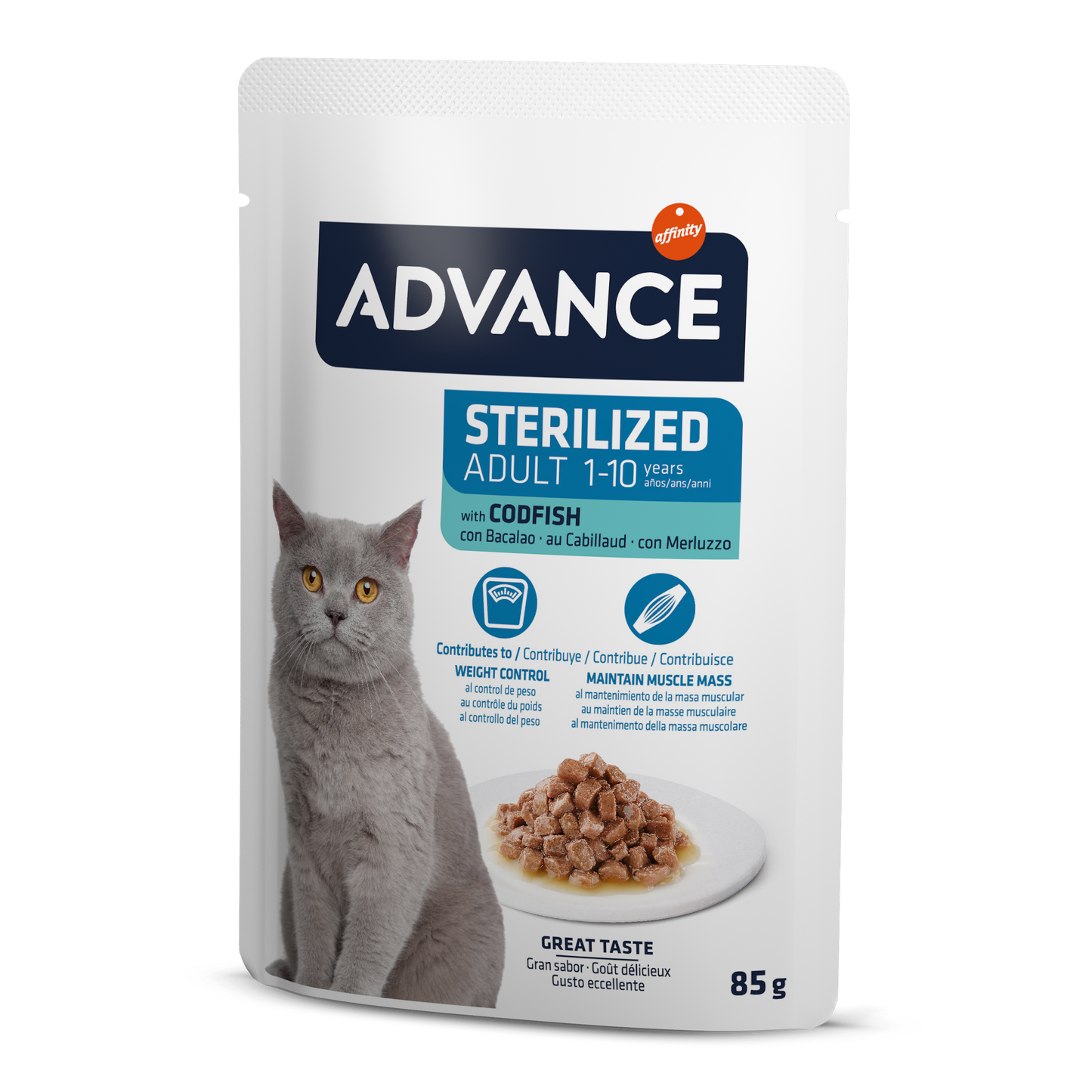 Advance Wet Sterilized Codfish 85G*12vnt