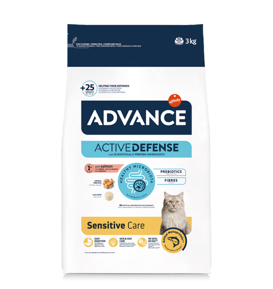 Advance Veterinary Diets Adult Sensitive Salmon&Rice Sausas maistas katėms, turinčioms jautrų virškinimo traktą 3 kg