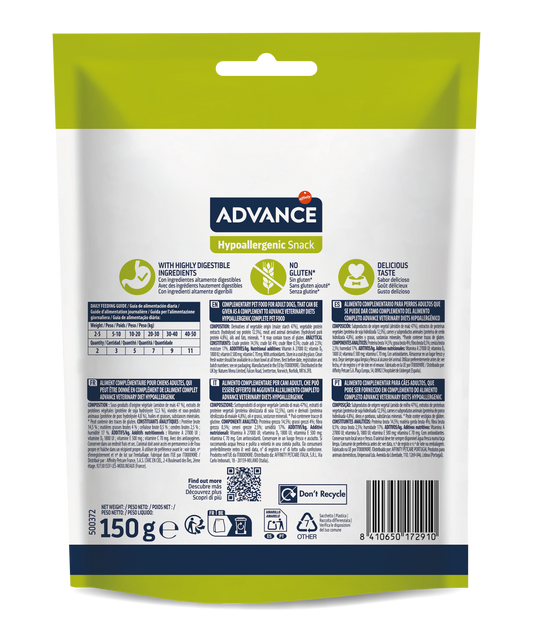 Advance Hypoallergenic Snack Skanėstai alergiškiems šunims 150 g