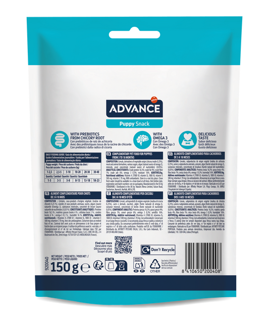 Advance Puppy Snack gardumi kucēniem 150 g