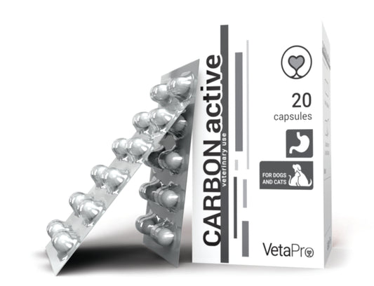 Carbon Active Papildai katėms ir šunims sutrikusiai virškinamojo trakto veiklai 250ml N20