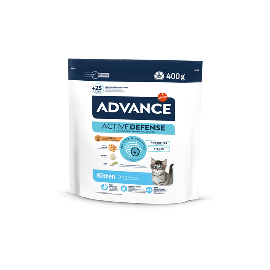 Advance Kitten Sausas maistas kačiukams su vištiena ir ryžiais 0,4 kg