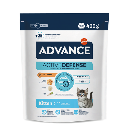 Advance Kitten Sausas maistas kačiukams su vištiena ir ryžiais 0,4 kg