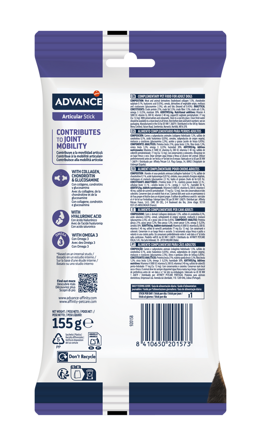 Advance Articular Care Stick Skanėstai šunų sąnariams stiprinti 155 g