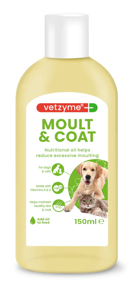 Vetzyme Moult coat-šėrimuisi ir kailiui 150 ml