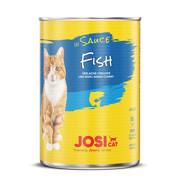 JosiCat Fish in Sauce konservai katėms su žuvimi padaže, 415 g