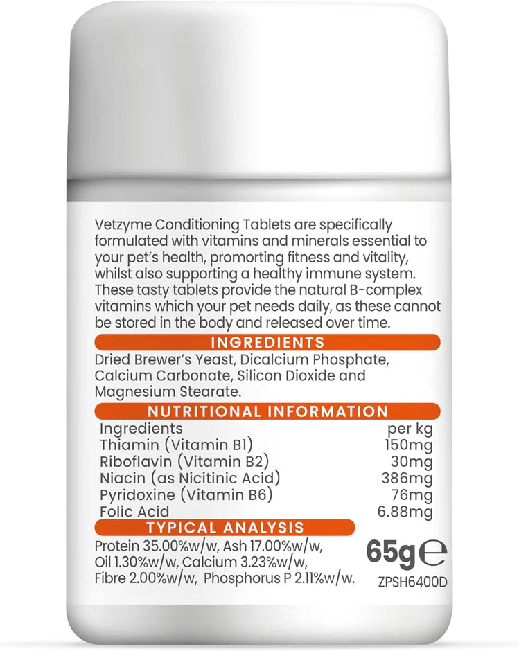 Vetzyme Conditioning Tablets - papildas šunims