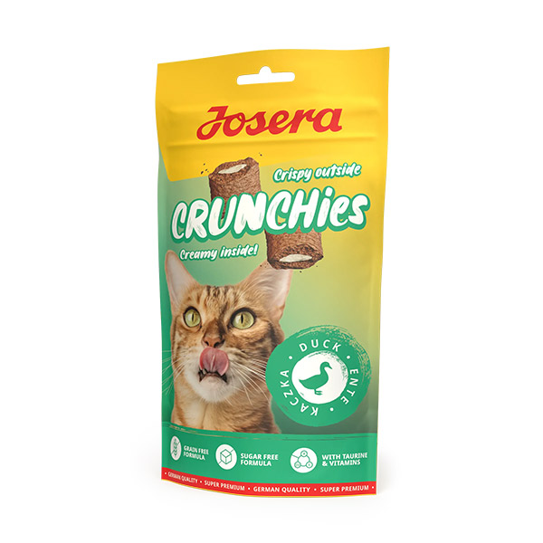 Josera Crunchies Duck antienos skanėstai katėms, 60 g
