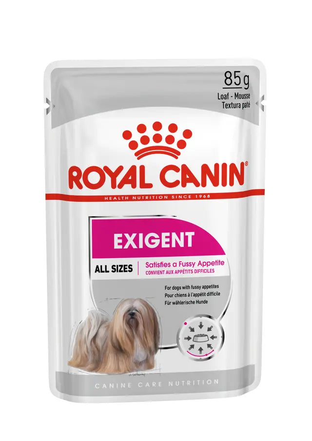 Paštetas Exigent išrankiems šunims Royal Canin