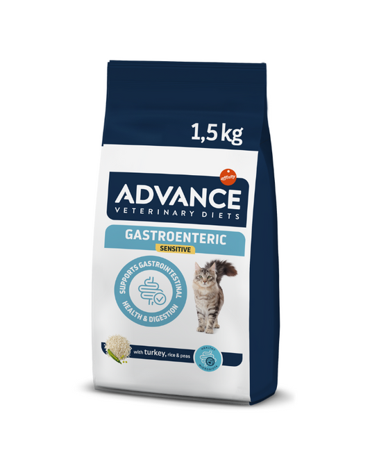 Advance Veterinary Diets Gastro Sensitive Cat Sausas maistas katėms turinčioms jautrų virškinimo traktą 1,5 kg