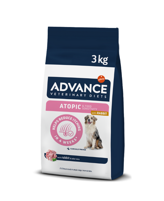Advance Atopic Dog Med/Max Sausas maistas vidutinių ir didžiųjų veislių šunims sergantiems dermatoze su triušiena 3 kg