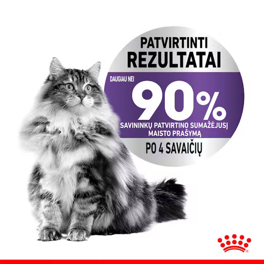 Appetite Control drėgnas pašaras katėms Royal Canin (ploni griežinėliai padaže) rezultatai