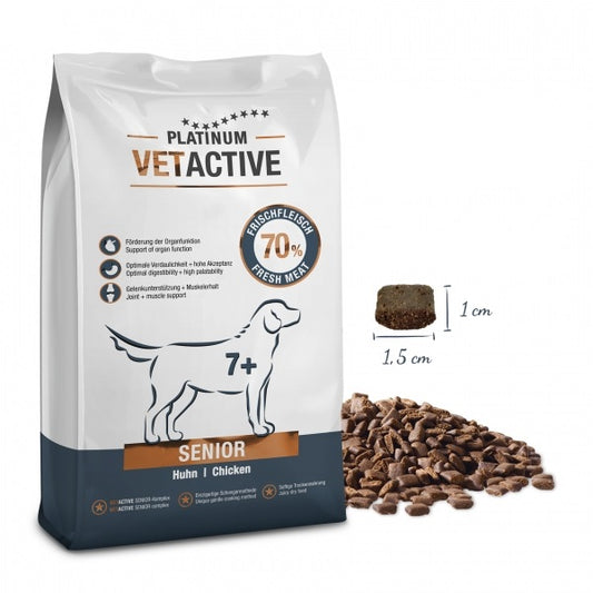 Platinum VetActive sausā barība senioriem no 7 gadu vecuma