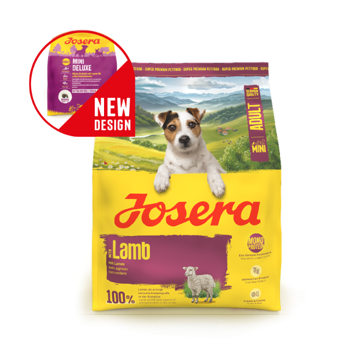 Josera Mini Lamb begrūdis sausas pašaras mažų veislių šunims su ėriena, 10 kg naujoje pakuotėje