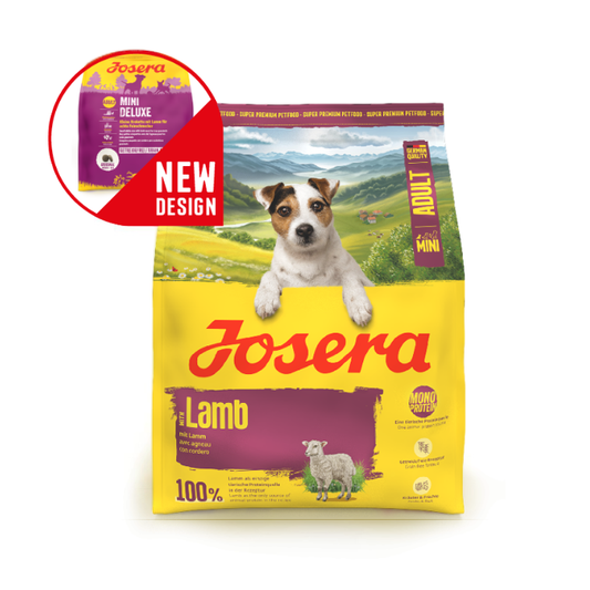 Josera Mini Lamb begrūdis sausas pašaras mažų veislių šunims su ėriena, 10 kg naujoje pakuotėje