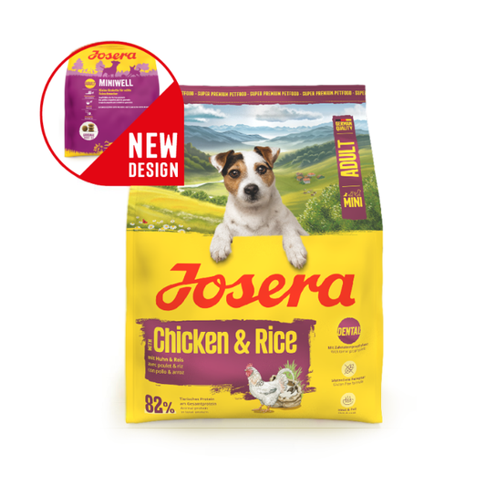 Josera Mini Chicken and Rice sausas pašaras mažų veislių šunims su paukštiena, 10 kg nauja pakuotė