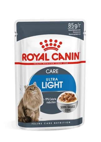 Light Weight Care drėgnas pašaras katėms Royal Canin (ploni griežinėliai padaže)
