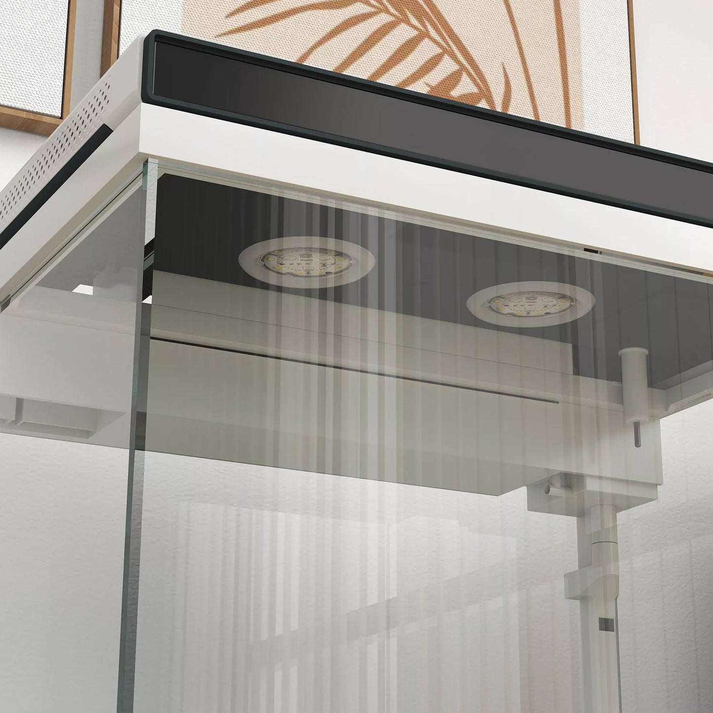 26 litrų akvariumas su filtru, LED apšvietimu, vandens siurbliu, įvairioms žuvų rūšims, apytiksliai 38 x 26 x 38 cm