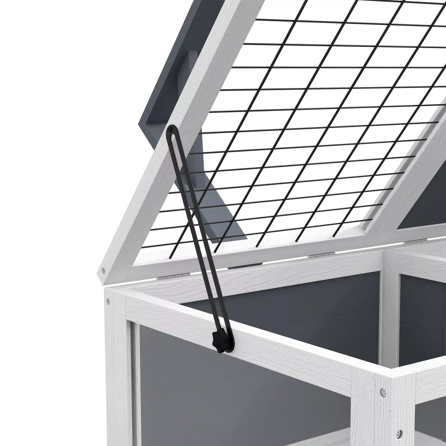 Vėžlių namelis, roplių dėžė su 2 kambariais, dangčiu, plastikiniais dubenėliais, langais, medžiu, pilka spalva