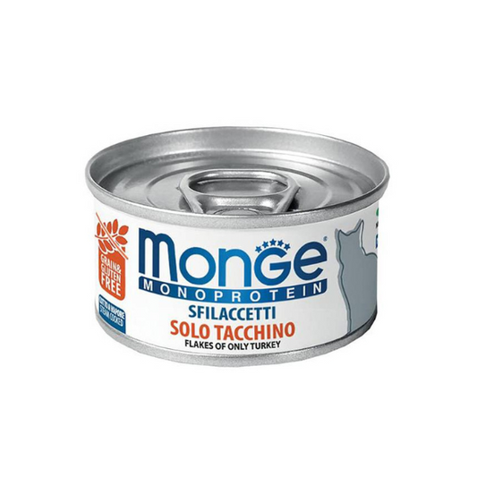 Monge Monoprotein - Cat Flakes Dribsniai katėms su kalakutiena 80g