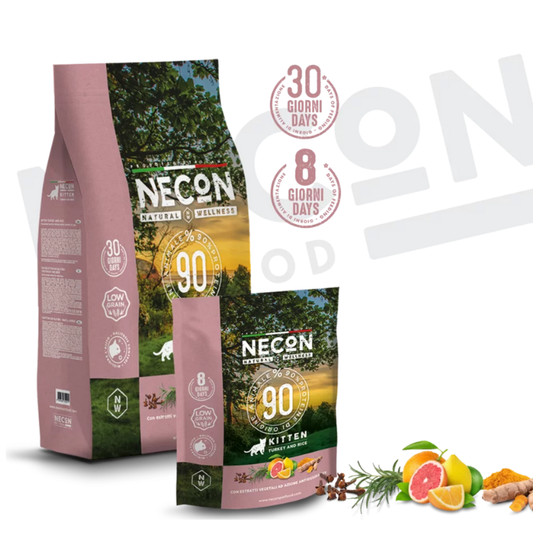 Necon Natural Wellness Kitten sausas maistas kačiukams su kalakutiena ir ryžiais puiki sudėtis