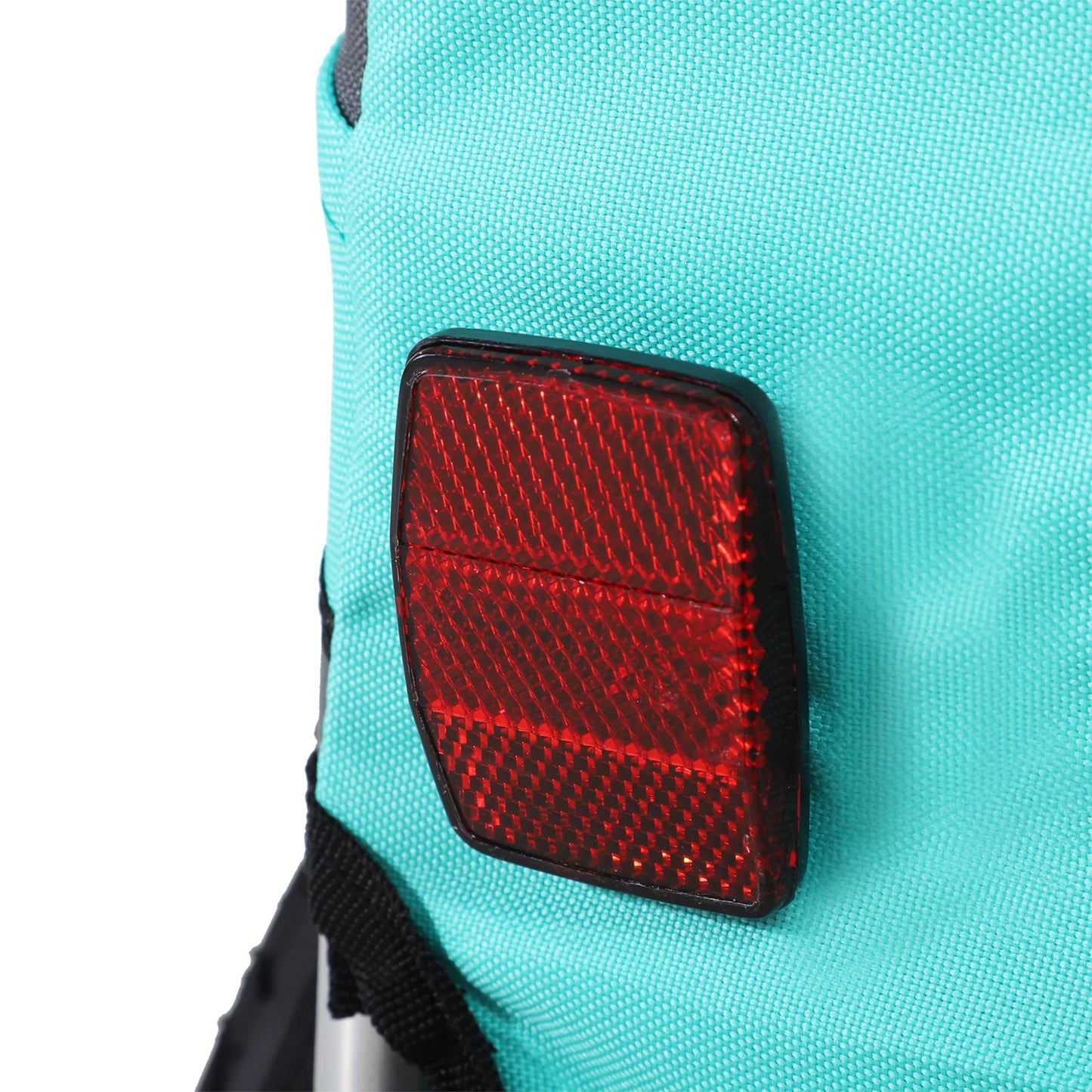 Gyvūnėlių priekaba šunims, dviračio priekaba iki 20kg, sulankstoma, su atšvaitu, apsauga nuo lietaus, plienas, pilka + žalia, 130 x 73 x 90cm