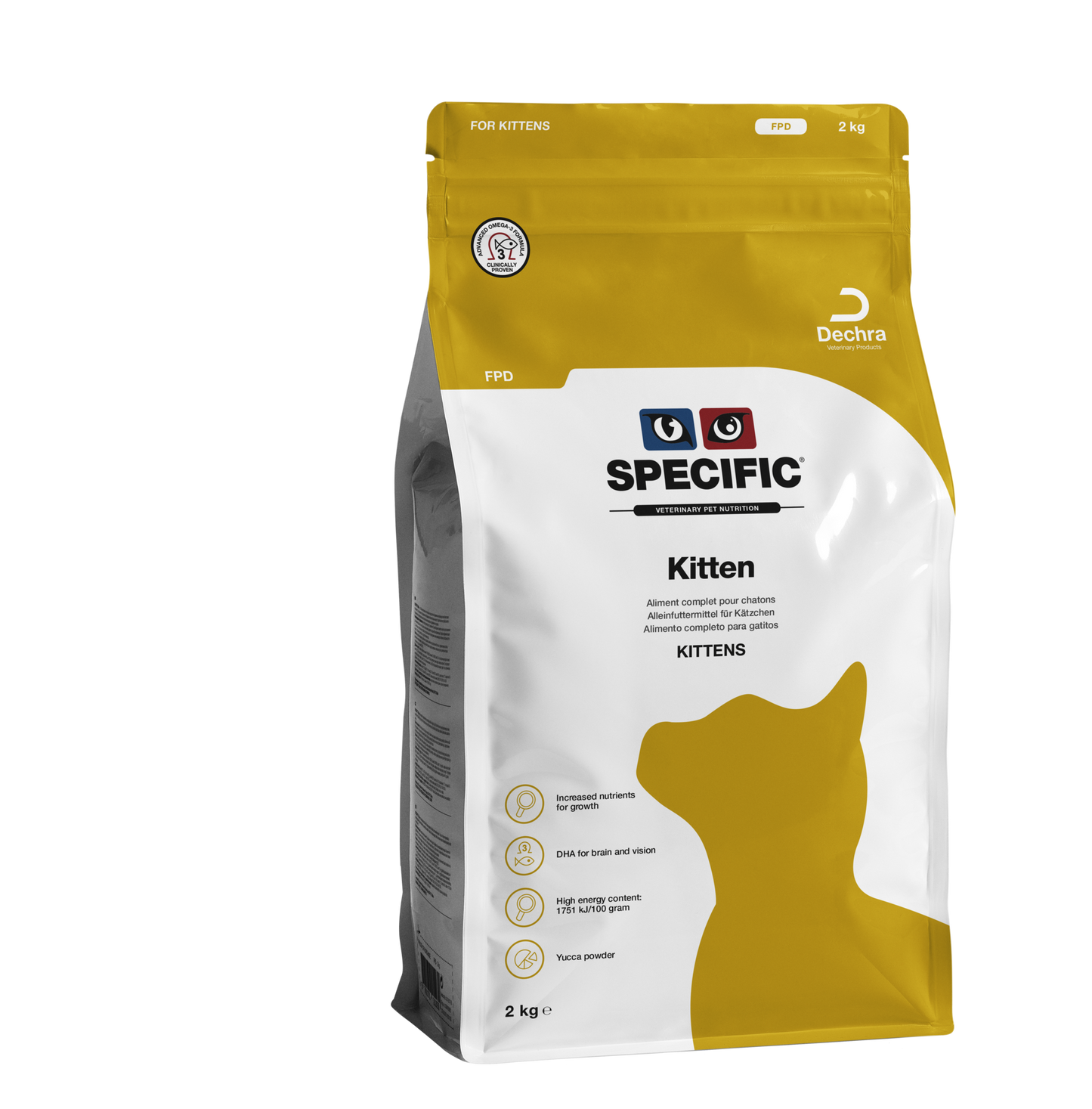 SPECIFIC FPD pašaras augantiems kačiukams, vaikingoms ir žindančioms visų veislių katėms