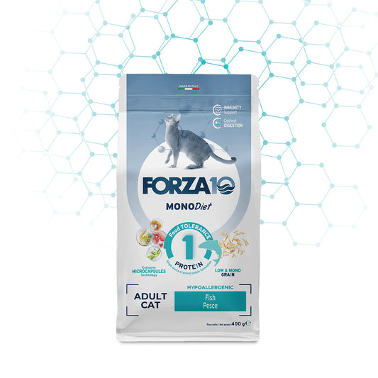 FORZA10 Mono Diet Hypoallergenic su žuvimi  katėms 1.5 kg