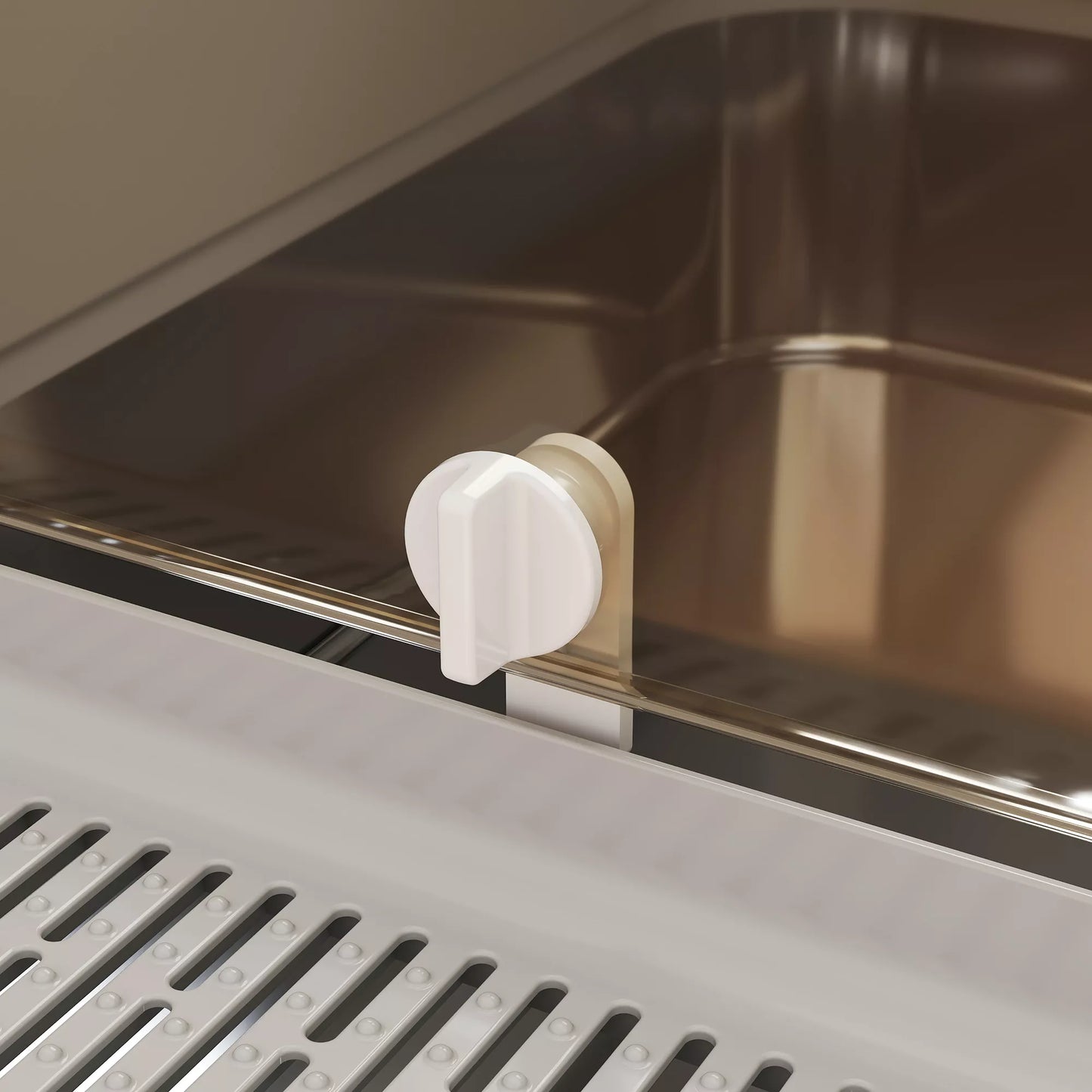 Nerūdijančio plieno kačių tualetas su atverčiamu dangčiu ir samteliu (iki 12 kg) XXL