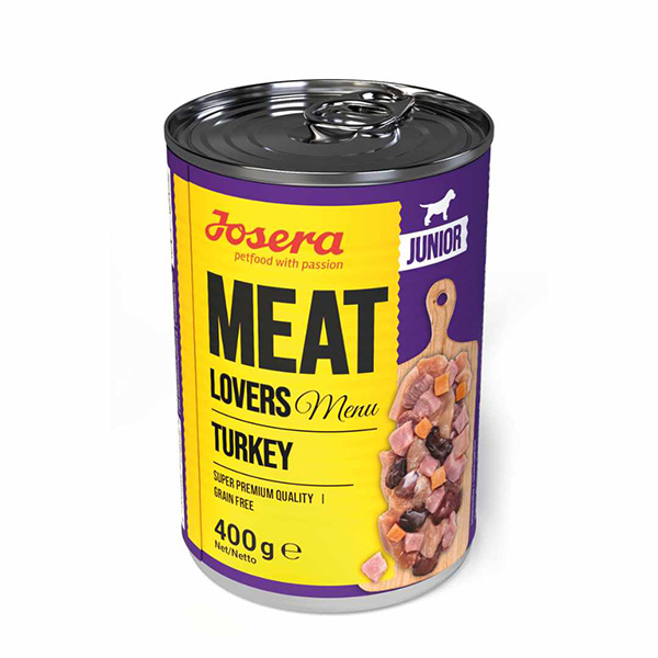 Josera Meat Lovers Junior konservai šunims su kalakutiena, 400 g