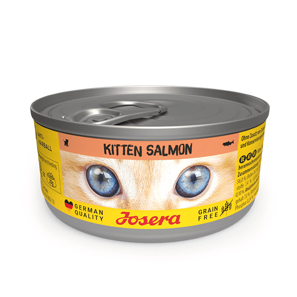 Josera Kitten konservai kačiukams su lašiša, 12x85 g