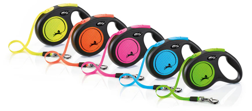 Flexi New Classic Neon juostinis pavadėlis 5m