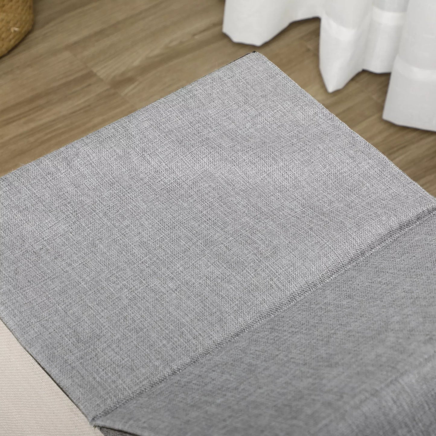 Kaķu mājiņa ar skrāpējamo stabu, ar rotaļu bumbu, kaķu ala, 65 cm x 41 cm x 45,5 cm, brūna + balta + bēša