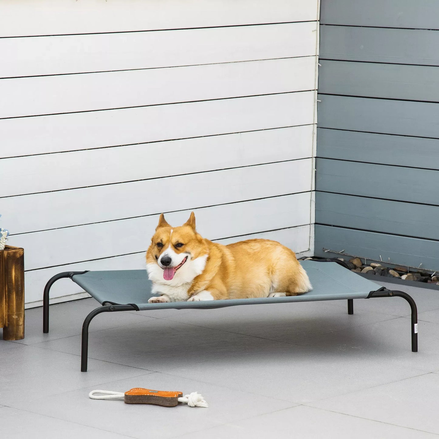 Šunų lovelė lauke Šunų lovelė iki 30 kg su atsarginiu užvalkalu 110 x 68 x 20 cm