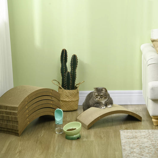 Braižymo lentų rinkinys katės ratui, atlaiko iki 5kg, 55x25,5x3cm, rudas