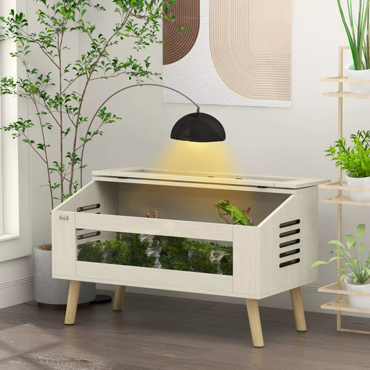 Roplių terariumas, 140 litrų, su stiklo langeliu, suderinamas su šildymo kilimėliu